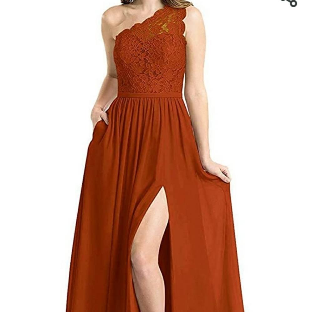 Burnt Orange Bridesmaid/Formal Dress Size 2